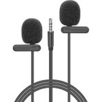 Braventa Collection Snopy SN-M60 Siyah 2 Mikrofonlu Akıllı Telefon ve Youtuber Yaka Mikrofonu