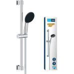 Braventa Collection Start 110 Sürgülü Duş Seti, 110MM Yuvarlak 2 Akışlı El Duşu, 600MM Sürgülü Ray, 1750MM Duş Hortumu,