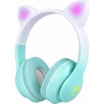 Braventa Collection Stn-28 Pro Kedi Kulaklı Tasarımlı Rgb Işıklı Bluetooth Kulaklık Yeşil