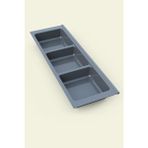 Braventa Collection Tify Mutfak Çekmece Içi Kaşıklık, Antrasit Üç Bölmeli Modül 16CM x 48CM - 16 x 48 cm