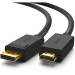 Braventa Collection Ugreen 4K Displayport HDMI Dönüştürücü Kablo, Siyah, 1.5 Metre