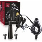 Braventa Collection Vacu Vin 3890760 Air Deluxe Şarap Aksesuar Seti, Plastik, Siyah - Standart