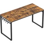 Braventa Collection Vasagle Çalışma, Bilgisayar, Ofis Masası, 8 Kancalı, 140 x 60 x 75 Cm, Çalışma Odası, Ev Ofisi, Ofis - Standart