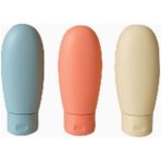 Braventa Collection Vios Store Travel Boy 60 ml Seyahat Tipi Şampuan Şişesi Seti – Sızdırmaz, Yeniden Doldurulabilir Sil - Çok Renkli