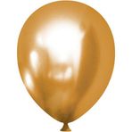 Bravo Helyuma Uyumlu Gold Altın Krom Balon Mirror Balon 12 inç 5 Adet Gold Altın Balon 12 inch