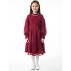 Bravo Kids Kız Çocuk Elbise 11-14 Yaş 1228 - Bordo