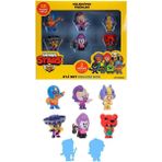 Brawl Stars Delüks 8'li Figür Seti - Maskeli El Primo'Lu Set - Renkli