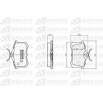 Braxis Aa0020 Arka Fren Balatası Golf Iv Bora Audi A1 A3 A4 A6 A8 Altea Cordoba Ibiza Iıı Iv V Megane Iı Iıı Me 1343514