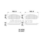 Braxis Ab0198 Ön Fren Balatası Nissan Navara 04-10 Pathfinder 05-11 17 Jant 41060eb326