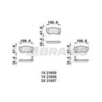 Braxis Ab0331 Ön Fren Balatası Nissan Sunny N14 100n B13 90- 4106050y91