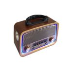 BRC06 Yeni Rt-301 B Nostaljik Görünümlü Bluetoothlu Ve Fenerli Mp3 Çalar Radyo Müzik Kutusu