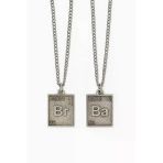 Breaking Bad “Ba & Br” Yazılı 2’Li Kolye Seti – Dizi Temalı Unisex Aksesuar | Erkek Kadın Takı