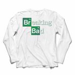 Breaking Bad Heisenberg Periyodik Tablo Uzun Kollu Tişört Baskılı T-Shirt Beyaz