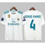 Breathless R.E.A.L M.A.D.R.İ.D 2018 Kiev Şampiyonlar Ligi Finali Sergio Ramos Forması (Kısa-Kol) - XL - Beyaz