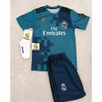 Breathless Real Madrid 2018 Cristiano Ronaldo Turkuaz Röveşata Çocuk Forması 4'lü Set ( Byz-Armalı) - 10 - 11 Yaş