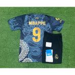 Breathless Real Madrid 2024/25 Yeni Sezon Kylian Mbappe Dragon Desenli Çocuk Forması 4'lü Set - Lacivert - 6 - 7 Yaş