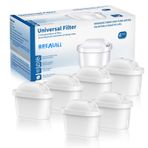 BREAUILL Brita Marella sürahi için yedek su filtresi, filtre kartuşları Brita Maxtra + Plus Maxtra Pro All-in-1 ile uyumlu, saf suyun tadını çıkarın (6 adet)