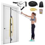 Brebebe 5'li set omuz fizyoterapi halat çekme, kapı omuz çalıştırıcı, omuz ipi, antrenman / rehabilitasyon/rehabilitasyon/omuz hareketliliği için kazak seti, direnç bantları, saplar ve sabitleme