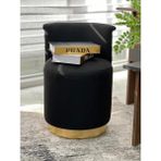 Breda Home Concept Mono Siyah Gold Puf