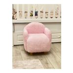 Breda Home Concept Teddy Ahşap Ayaklı Çocuk Bebek Koltuğu Sandalyesi - Pembe