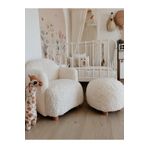 Breda Home Concept Teddy Ahşap Ayaklı Çocuk Bebek Koltuğu Sandalyesi Ve Pufu