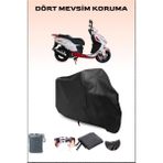 Breen Arora Ar 150 T8-H Joker Uyumlu Siyah Motorsiklet Branda, Motor Örtüsü