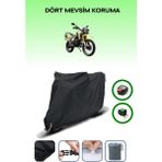 Breen Arora Cr250 Için Arka Çanta Ve Kilit Uyumlu Siyah Motosiklet Branda, Güvenli