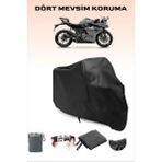 Breen Cfmoto 250Sr Uyumlu Siyah Motorsiklet Branda, Motor Örtüsü - Siyah, Arka Çanta ve Kilit Uyumsuz