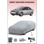 Breen Ford Focus 2 Sedan ile Uyumlu Oto Branda, Araba Brandası, Su ve Güneş Geçirmez Araba Çadırı - Gri