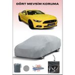 Breen Ford Mustang 6 ile Uyumlu Oto Branda, Araba Brandası, Su ve Güneş Geçirmez Araba Çadırı - Gri