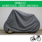 Breen Gri Kilit Uyumlu Bisiklet Brandası, Bisiklet Koruma Örtüsü, Su ve Toz Geçirmez, 4 Mevsim Koruma