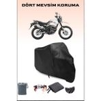 Breen Hero Xpulse 200 Uyumlu Siyah Motorsiklet Branda, Motor Örtüsü - Siyah, Arka Çanta ve Kilit Uyumsuz