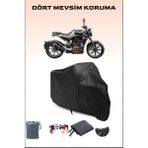 Breen Husqvarna Svartpilen 250 Uyumlu Siyah Motorsiklet Branda, Motor Örtüsü