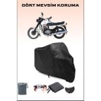Breen Jawa 350 Twin Sport Uyumlu Siyah Motorsiklet Branda, Motor Örtüsü