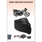 Breen Kuba Çita 180-FC Uyumlu Siyah Motorsiklet Branda, Motor Örtüsü