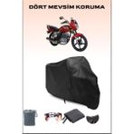 Breen Kuba KH125-12D Uyumlu Siyah Motorsiklet Branda, Motor Örtüsü