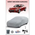 Breen Mazda Rx-8 ile Uyumlu Oto Branda, Araba Brandası, Su ve Güneş Geçirmez Araba Çadırı - Gri
