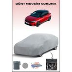 Breen Opel Corsa F ile Uyumlu Oto Branda, Araba Brandası, Su ve Güneş Geçirmez Araba Çadırı - Gri