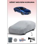 Breen Opel Insignia Grand Sport ile Uyumlu Oto Branda, Araba Brandası, Su ve Güneş Geçirmez Araba Çadırı - Gri