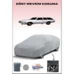 Breen Opel Rekord D Caravan ile Uyumlu Oto Branda, Araba Brandası, Su ve Güneş Geçirmez Araba Çadırı - Gri