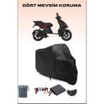 Breen Piaggio Nrg Power 50 Uyumlu Siyah Motorsiklet Branda, Motor Örtüsü