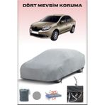 Breen Renault Symbol 3 ile Uyumlu Oto Branda, Araba Brandası, Su ve Güneş Geçirmez Araba Çadırı - Gri