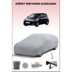 Breen Renault Twingo 2 ile Uyumlu Oto Branda, Araba Brandası, Su ve Güneş Geçirmez Araba Çadırı - Gri
