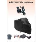 Breen Rks Newlight 125 Pro Uyumlu Siyah Motorsiklet Branda, Motor Örtüsü - Siyah, Arka Çanta ve Kilit Uyumsuz