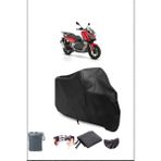 Breen Rks Reale 125X Uyumlu Siyah Motorsiklet Branda, Motor Örtüsü
