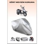 Breen Rks Spontini 110/125 Uyumlu Motorsiklet Branda, Motor Örtüsü - Gri, Arka Çanta ve Kilit Uyumsuz