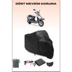 Breen Rks Spontini 110/125 Uyumlu Siyah Motorsiklet Branda, Motor Örtüsü - Siyah, Arka Çanta ve Kilit Uyumsuz