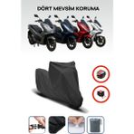 Breen Siyah, Arka Çanta ve Kilit Uyumsuz Honda Pcx Modellere Uyumlu Motor Örtüsü Motosiklet Brandası, 4 Mevsim Koruma, Su Geçirmez, Dayanıklı Kumaş