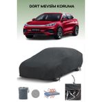 Breen Siyah Byd Atto3 Araba Brandası, Oto Branda, Su ve Toz Geçirmez, 4 Mevsim Koruma