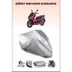 Breen Sym Jet x 125 Uyumlu Motorsiklet Branda, Motor Örtüsü - Gri, Arka Çanta ve Kilit Uyumsuz
